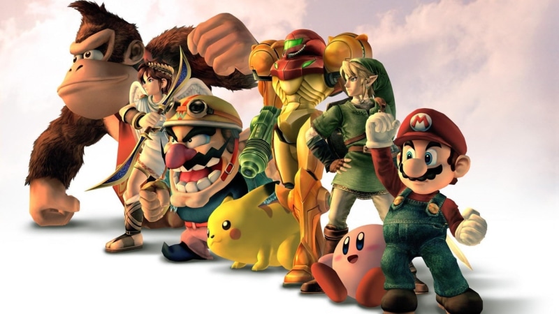 Kirby, video games, Link, Samus Aran, Pikachu, 1080P, Super Smash Brothers, The Legend of Zelda, Wario, Metroid, Super Mario, Donkey Kong, Pokémon