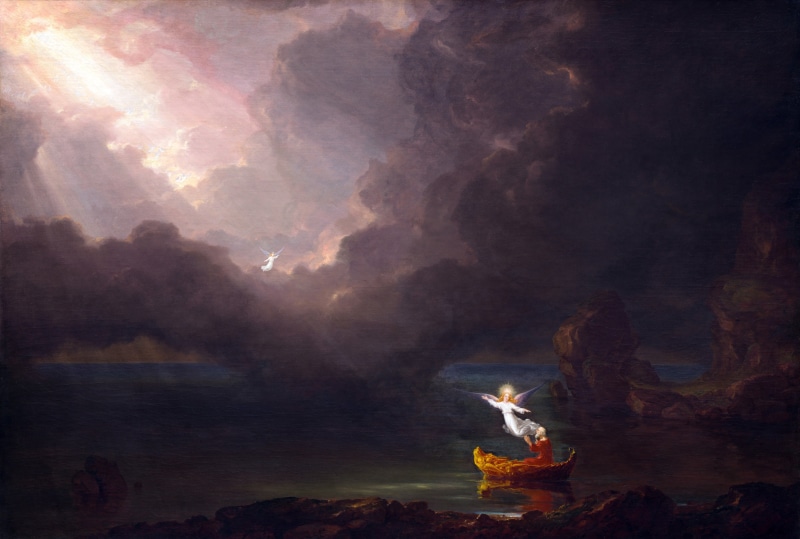 The Voyage of Life: Old Age, classic art, painting, The Voyage of Life, Thomas Cole, 4K