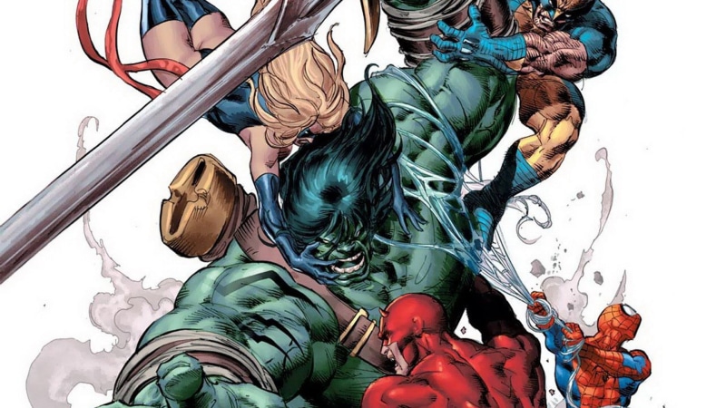 day, Hulk, incredible, real people, art and craft, high angle view, men, 1080P, illustration, leisure activity, Spider-Man, representation, outdoors, female likeness