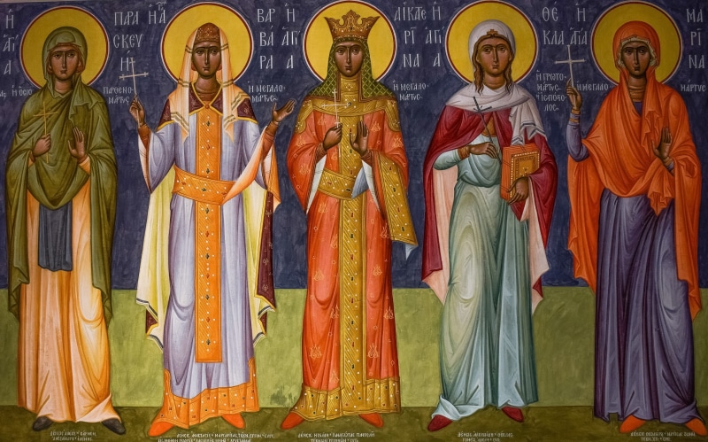 4K, male likeness, cyprus, human representation, representation, women, saint, female likeness, painting, christianity, creativity, day, byzantine style
