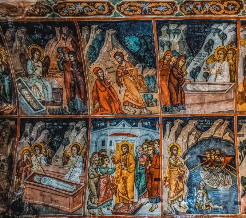 belief, cyprus, religion, mural, representation, place of worship, ornate, christianity, human representation, spirituality, old, wall - building feature
