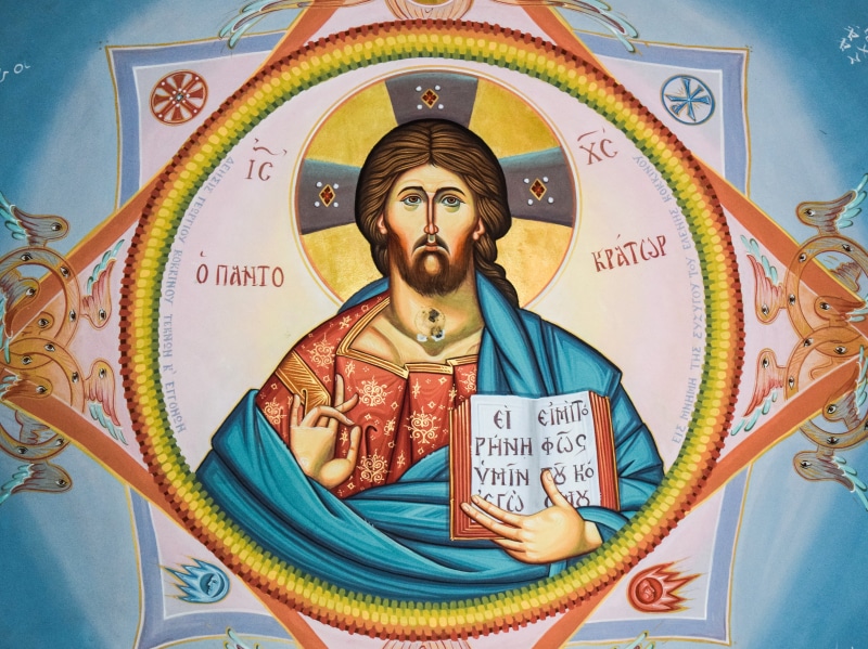 text, one person, religion, multi colored, female likeness, men, representation, spirituality, 5K, iconography, indoors, orthodox, communication, ayios nikolaos