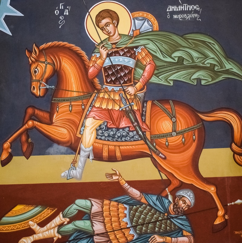 female likeness, church, saint, cathedral, still life, cyprus, wall - building feature, creativity, table, christianity, demetrius, religion, craft, close-up