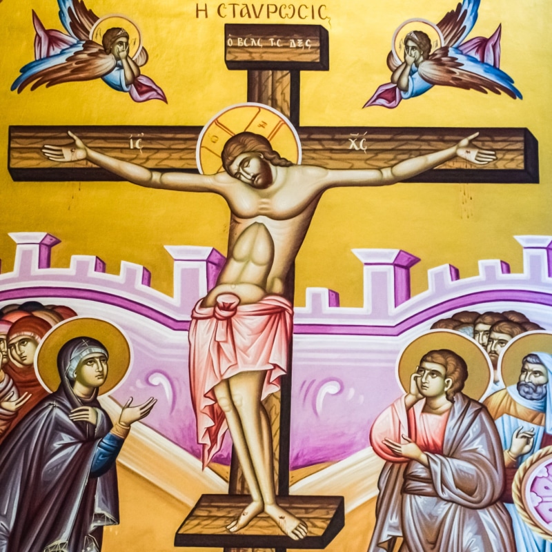 building, statue, indoors, painting, christianity, cyprus, human body part, no people, human representation, creativity, female likeness, religion, architecture