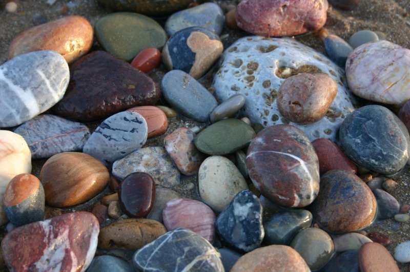 large group of objects, variation, close-up, choice, rock - object, land, solid, 1080P, color, abundance, day, no people, stone, mineral, group, rock