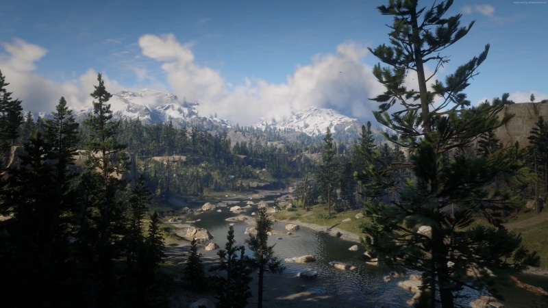 4K, Red Dead Redemption 2, screenshot, 4K