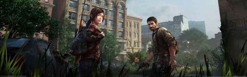 two people, building exterior, males, men, city life, screenshot, built structure, 5K, video games, people, apocalyptic, adult, application, togetherness