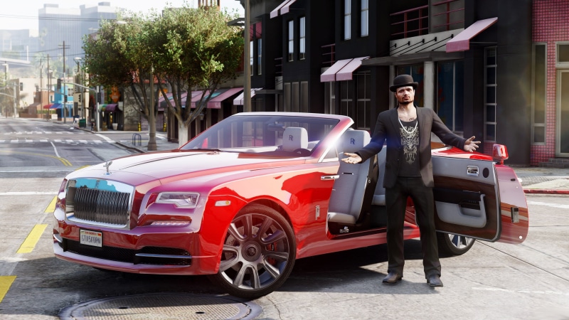 Rolls-Royce Dawn, screenshot, 4K, GTA 5, 4K