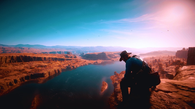 landscape, 4K, Red Dead Redemption, Red Dead Redemption 2