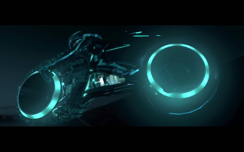 black background, one person, Tron: Legacy, circle, geometric shape, indoors, blue, screenshot, dark, human body part, futuristic, shape, arts culture and entertainment