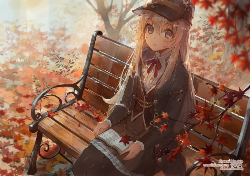 art and craft, indoors, front view, one person, haru estia, soul worker, day, female likeness, representation, leaf, anime rpg games, male likeness, lifestyles