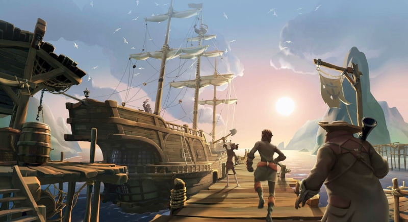 mmo, pirate, rpg, adventure, fighting, action, fantasy, windows, 1080P, xbox, sea, thieves, microsoft