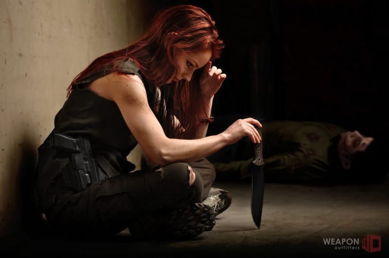 young adult, WeaponOutfitters, redhead, looking away, adult, casual clothing, emotion, indoors, women, young women, lifestyles, contemplation, beautiful woman