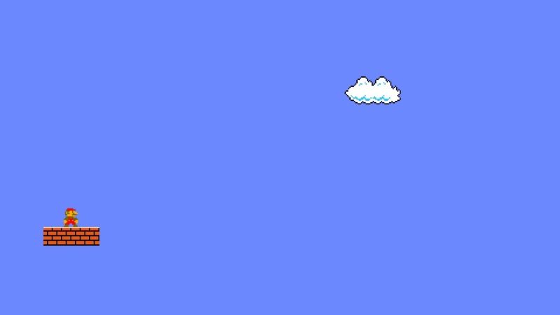 illustration, sign, minimalism, blue, blue background, video games, pixel art, no people, sea, copy space, single object, colored background, abstract