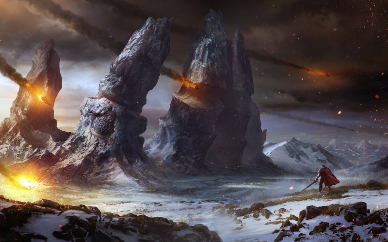 scenics - nature, motion, outdoors, sport, water, 2K, videogame, rock - object, beauty in nature, power in nature, screenshot, rock, leisure activity