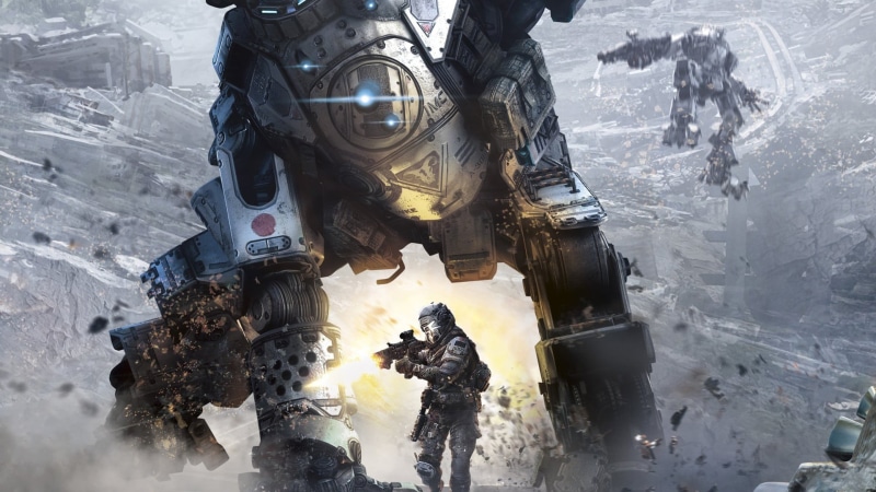 unrecognizable person, real people, cold temperature, day, mech, high angle view, outdoors, sport, game, ice, robot, Titanfall, frozen, video games, water