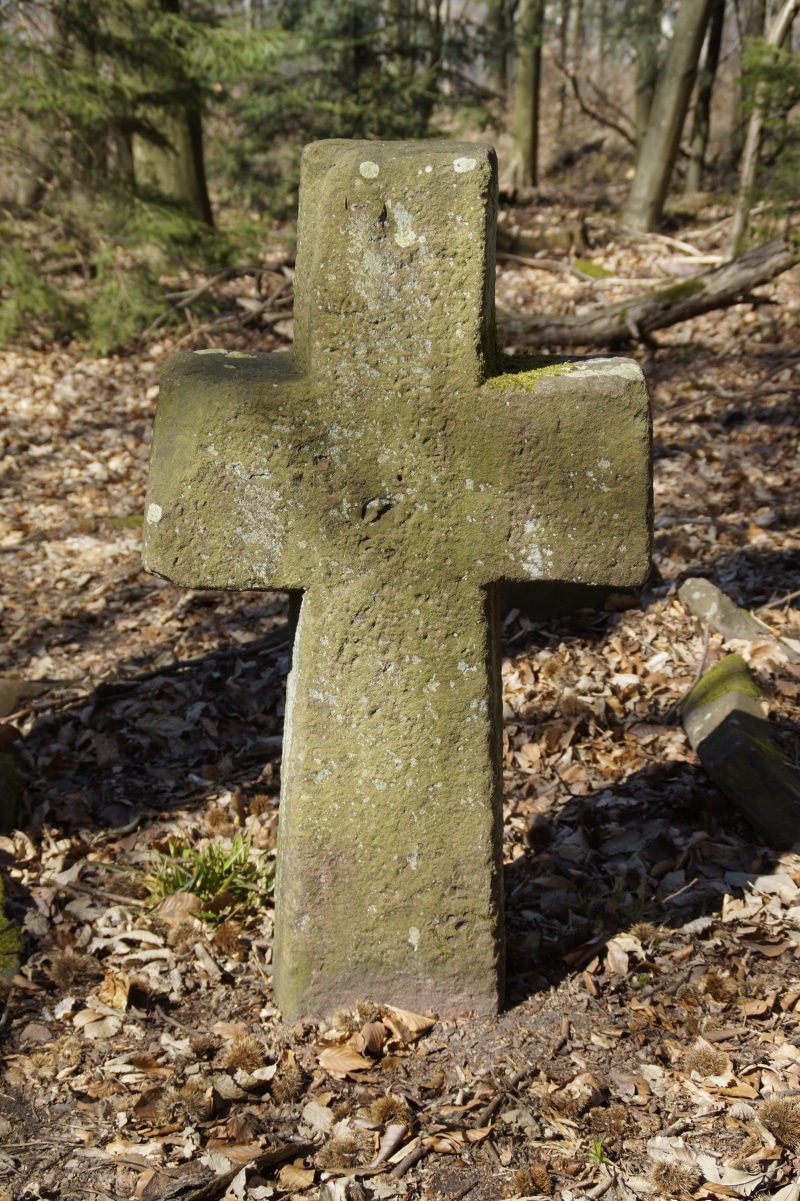 death, buried, nameless, forest, transient, day, no people, heidelberg, stone, resting place, mourning, nature, tombstone, stone - object, grave, christian