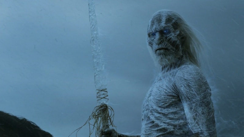 TV, hairstyle, women, real people, spear, nature, hair, White Walker, Game of Thrones, cold temperature, 1080P, winter, human representation, waist up