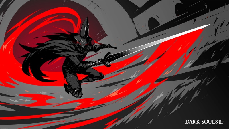 Dark Souls 3, warrior, souls, sword, Abyss Watchers, 1080P, iii, art, dark, character, illustration, hat