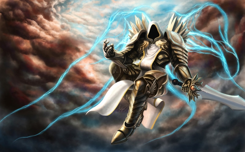 blizzard, diablo, Archangel of Justice, 2K, tyrael, art