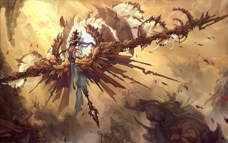 archangel, gods, 1080P, hd, fantasy, portrait