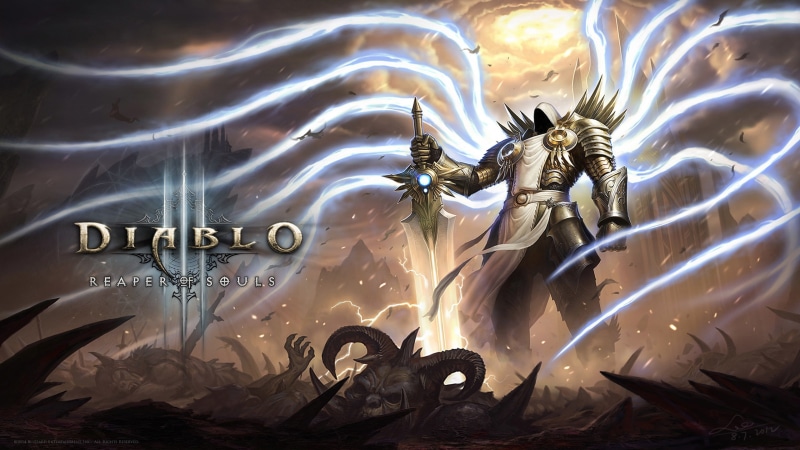 Blizzard Entertainment, motion, transportation, no people, Diablo, digital composite, technology, 2K, metal, Diablo III, Diablo 3: Reaper of Souls, day