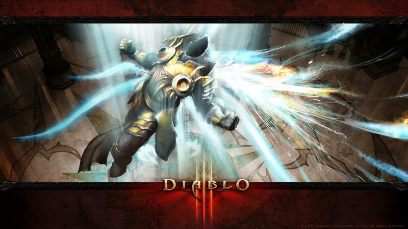 blurred motion, no people, representation, 1080P, indoors, Blizzard Entertainment, Diablo, motion, science, illuminated, silver colored, metal, close-up