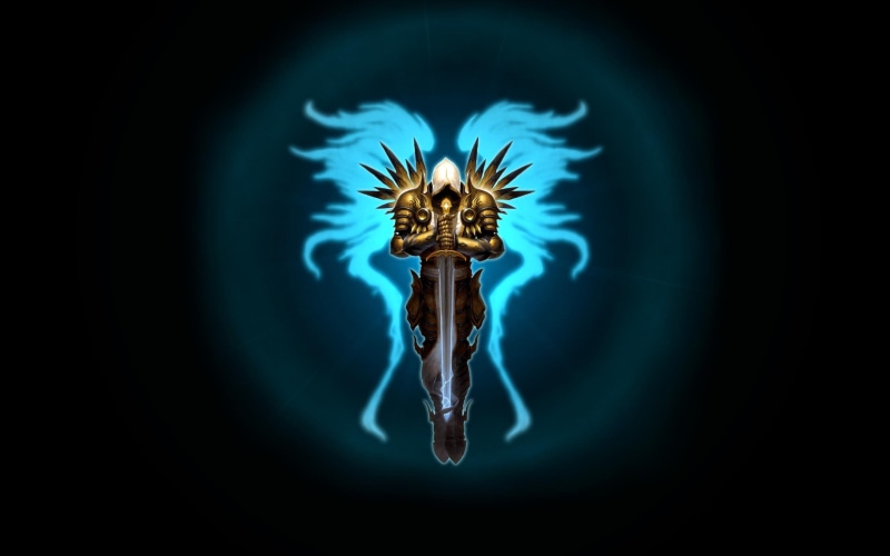 game, 2K, tyrael, diablo 3, sword, wings, diablo