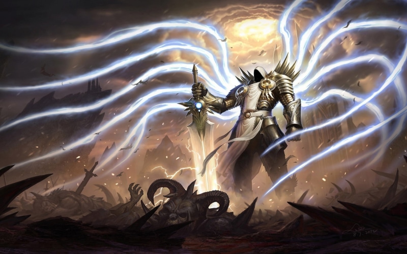 tyrael, diablo, games, 1080P, game