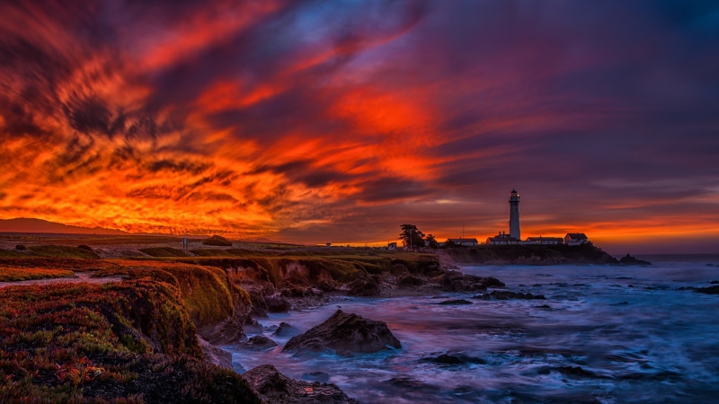 Pigeon Point Lighthouse, Half Moon Bay, Big Sur, California, Santa Cruz, Pacific Coast Highway, 2K