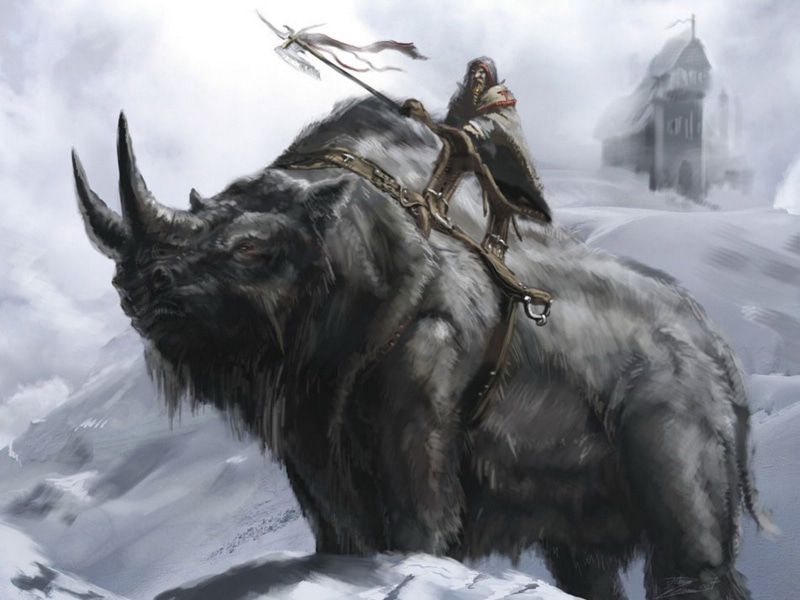 nature, pets, 720P, vertebrate, riding, herbivorous, beauty in nature, mortal online, ice, outdoors, domestic animals, activity, one animal, domestic