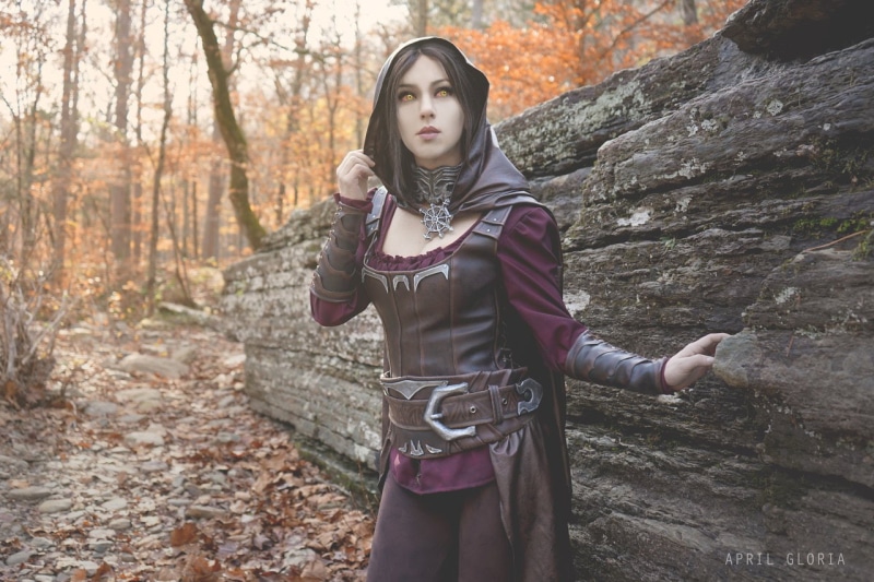 The Elder Scrolls V: Skyrim, women, Serana, nature, The Elder Scrolls, DLC, 720P, cosplay, April Gloria