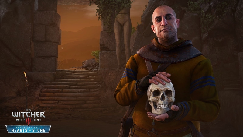 wild, skull, Heart Of Stone, DLC, The glass man, witcher, Hearts of Stone, Mr. Mirror, Gunther o Dim, hunt, 1080P, The Witcher 3: Wild Hunt