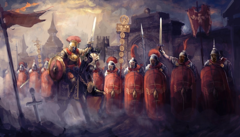 Roman Legion, Shield, Fantasy, Sword, Horse, Warrior, 5K