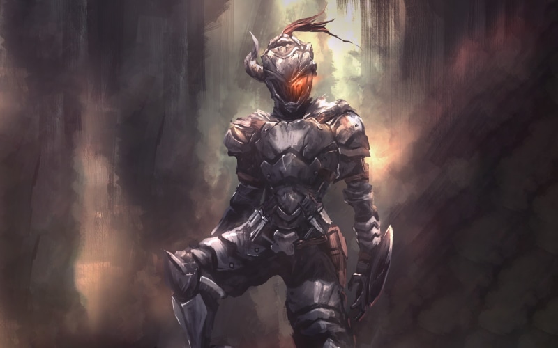 Anime, 1080P, Glowing Eyes, Shield, Helmet, Goblin Slayer, Armor