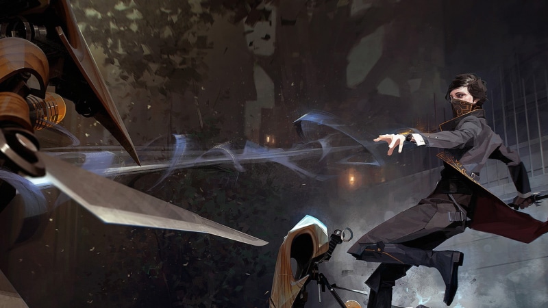 Emily Kaldwin, dishonored 2, male, lifestyles, full length, outdoors, mode of transportation, adult, three quarter length, young adult, holding