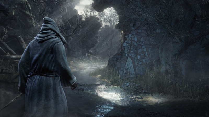 dark souls iii dark souls dark gothic midevil knights magic landscape, 4K