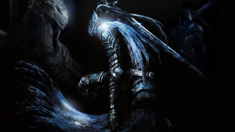 black, artwork, 1080P, Dark Souls, Artorias, Artorias The Abysswalker