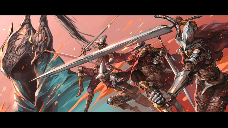 knight, armor, Ruukii drift, Artorias the Abysswalker, 2K, Dark Souls, sword