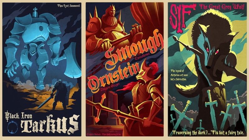 Dark Souls, Dragonslayer Ornstein, Iron Golem (Dark Souls), Black Iron Tarkus, Great Wolf Sif, 1080P, Executioner Smough