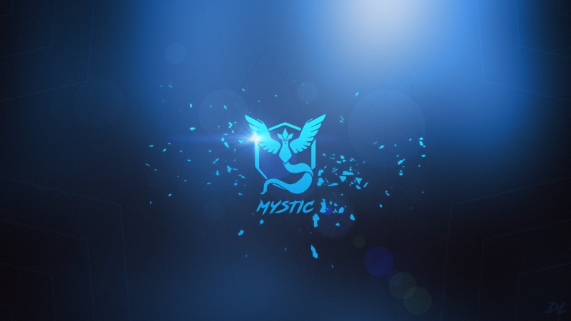underwater, heart shape, water, glowing, Pokemon Go, Pokémon, logo, illuminated, team, one person, night, 2K, nature, undersea, blue, swimming, pokemon