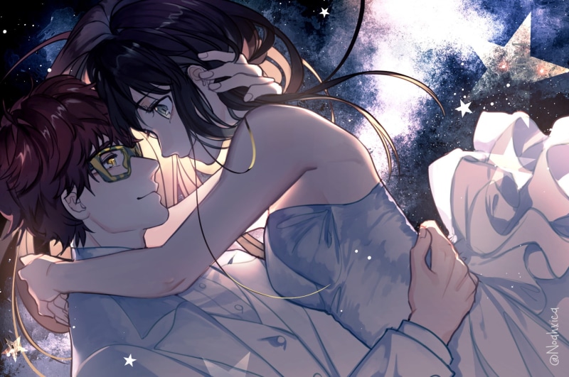 close-up, day, no people, 1080P, Anime, 707 (Mystic Messenger), lighting equipment, Mystic Messenger, sunlight, fashion, human representation, Saeyoung Choi