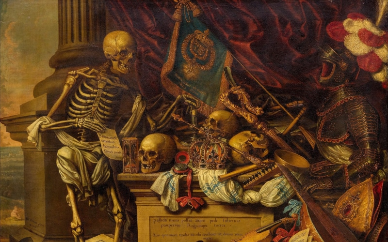 Oil on canvas, Carstian Luyckx, Karsten Luix, Flemish painter, Memento Mori, memento, 4K