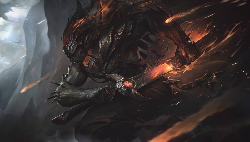 Alex Flores, the demon Yasuo, Nightbringer Yasuo, art, the demon, the game, 1080P, League of Legends