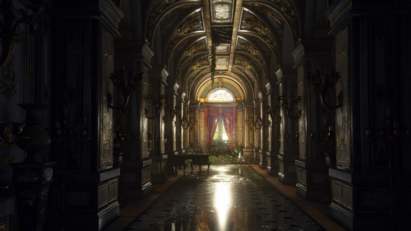 direction, architectural column, 1080P, the way forward, flooring, pew, colonnade, place of worship, screen shot, Uncharted 4: A Thiefs End, religion