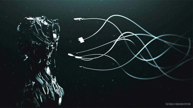 2K, tangled, dragon, black background, fi, tattoo, creativity, technology, art and craft, computer, series, horror, sci, communication, hornets, studio shot