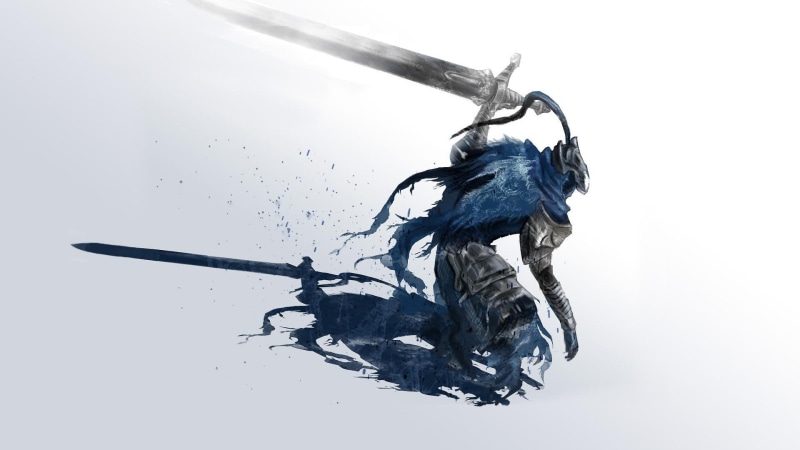 knight, knight artorias, undead, illustration, 1080P, dark, dark souls, artorias, souls, games, swordsman, 1920x1080