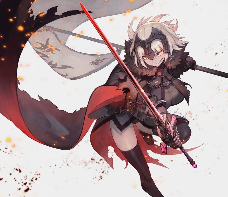 real people, men, sky, costume, 720P, armor, man, full length, weapon, spear, protection, Fate/Grand Order, two people, holding, nature, outdoors, thigh-highs