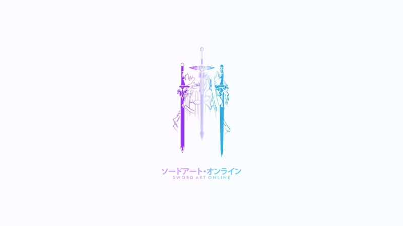 manga, anime, Kirito (Sword Art Online), SwordArtOnline, swordswoman, 1080P, Kirigaya Kazuto, logo