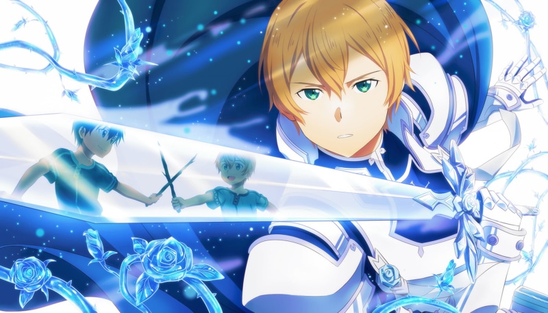 Sword Art Online, Armor, Eugeo (Sword Art Online), Sword, Kirito (Sword Art Online), Green Eyes, Sword Art Online: Alicization, 1080P, Blonde